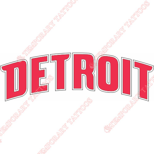 Detroit Pistons Customize Temporary Tattoos Stickers NO.991